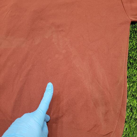 Vintage 70s Van Heusen Dagger Collar Knit Polo Shirt Mens Small Disco - Picture 6 of 12